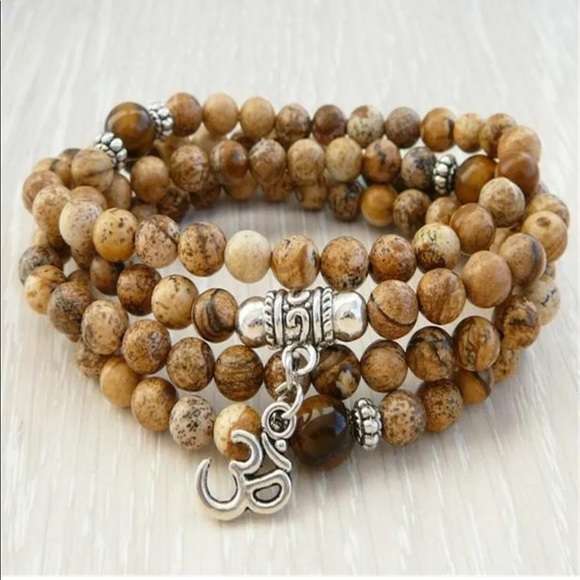 Other - 108 Picture Jasper Mala Necklace/bracelet